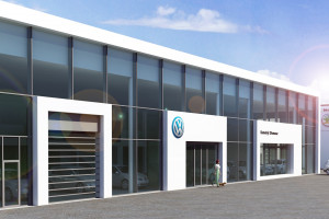 Autosalon VW - Olomouc - vizualizace    